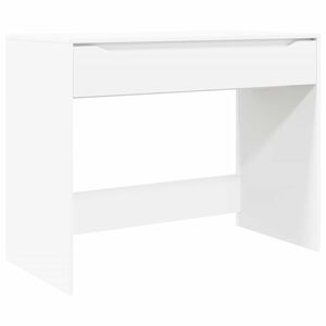 vidaXL St&ocirc;l so z&aacute;suvkou Biely 100 x 50 x 78 cm Kon&scaron;truovan&eacute; drevo