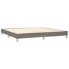 vidaXL Boxspring posteľ s matracom tmavosiv&aacute; 200x200 cm l&aacute;tka