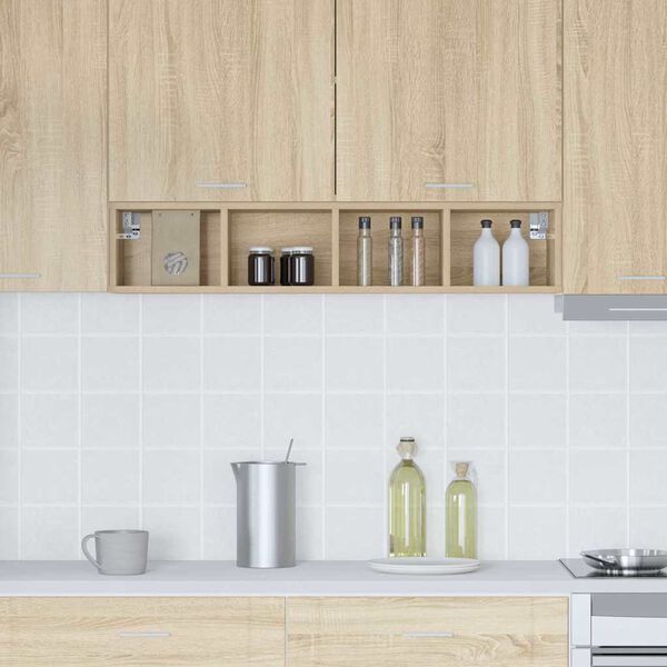 vidaXL Z&aacute;vesn&aacute; skrinka Sonoma dub 20 x 29,5 x 100 cm Kompozitn&eacute; drevo