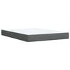 vidaXL Boxspring posteľ s matracom tmavosiv&aacute; 140x200 cm l&aacute;tka