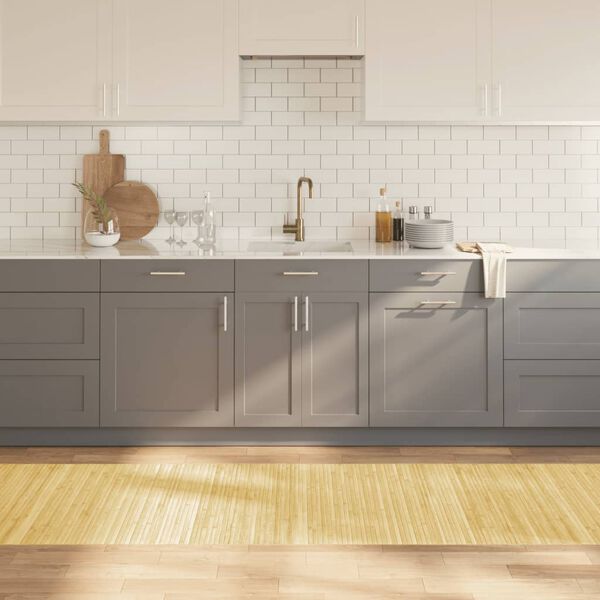 vidaXL Koberec obdĺžnikov&yacute; bled&yacute; pr&iacute;rodn&yacute; 80x400 cm bambus