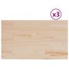 vidaXL Stolov&eacute; dosky 3 ks 80x47x2,5 cm obdĺžnikov&eacute; mas&iacute;vna borovica
