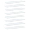 vidaXL Pr&iacute;davn&eacute; police 8 ks, biele 60x20x1,5 cm, kompozitn&eacute; drevo