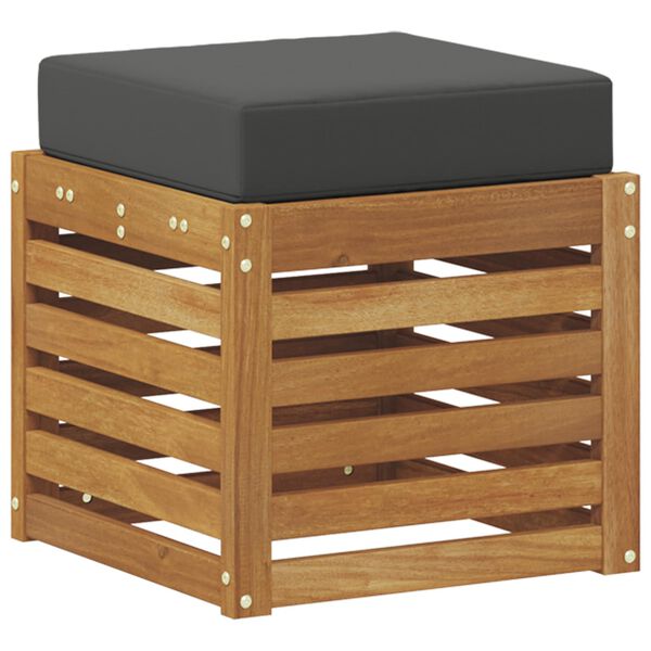 vidaXL Stolička 2 Kus Pr&iacute;rodn&aacute; a antracitov&aacute; Pevn&eacute; ak&aacute;ciov&eacute; drevo