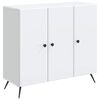 vidaXL Serv&iacute;rovacia skriňa Biela 89 x 34,5 x 80 cm Kompozitn&eacute; drevo