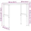 vidaXL Pracovný stôl 100x60x(73-99,5) cm bukový masív obdĺžnikový
