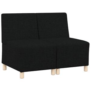 vidaXL Bezr&uacute;čkov&aacute; modul&aacute;rna sofa jednotka 2 pcs Čierna 55 x 74 x 82 cm