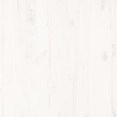 vidaXL Posteľný rám, biely, drevený masív 120x190cm malé dvojlôžko