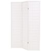 vidaXL Skladací paraván s 3 panelmi, japonský štýl 120x170 cm, biely