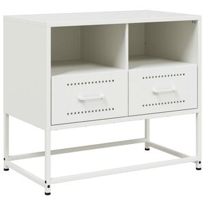 vidaXL TV skrinka biela 68x39x60,5 cm oceľ