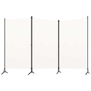 vidaXL 3-panelov&yacute; parav&aacute;n biely 260x180 cm l&aacute;tka
