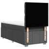 vidaXL Boxspring posteľ s matracom tmavosiv&aacute; 90x190 cm l&aacute;tka