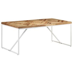 vidaXL Jed&aacute;lensk&yacute; st&ocirc;l 180x90x76 cm ak&aacute;ciov&yacute; a mangovn&iacute;kov&yacute; mas&iacute;v