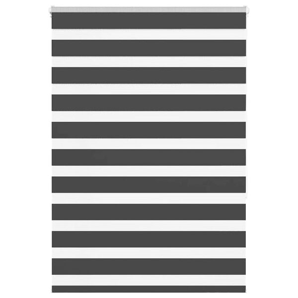 vidaXL Zebra roleta čierna 100x150 cm &scaron;&iacute;rka l&aacute;tky 95,9 cm polyester