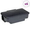 vidaXL Pasce na my&scaron;i 6 ks čierna 22x12,5x7,5 cm