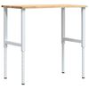 vidaXL pracovn&yacute; st&ocirc;l 100x60x(71,5-98) cm mas&iacute;vny dub