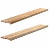 vidaXL Okenn&yacute; parapet 2 ks 160x25x2 cm neo&scaron;etren&yacute; dubov&yacute; mas&iacute;v