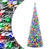 vidaXL Pop-up vianočn&yacute; stromček s LED 120 cm 50 LED PVC Zelen&aacute; a biela