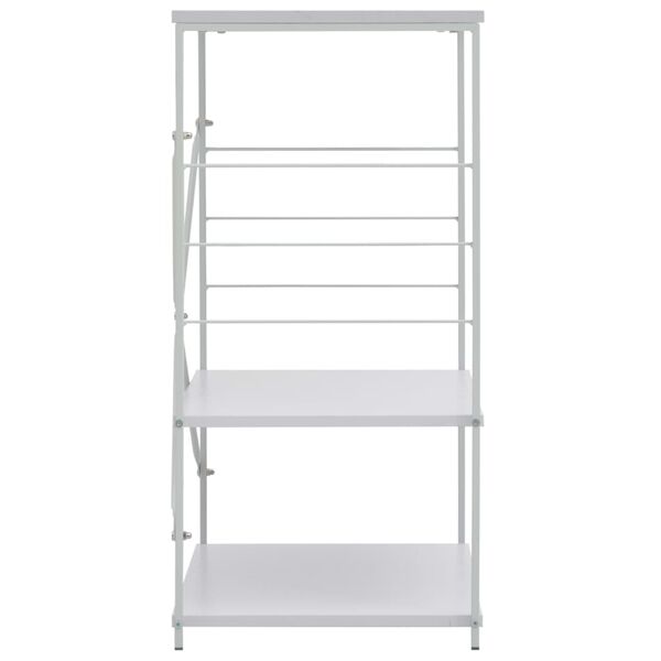 vidaXL Skrinka na mikrovlnku, biela 60x39,6x79,5 cm, kompozitné drevo