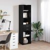 vidaXL Highboard Čierny dub 45 x 42,5 x 185 cm Kompozitn&eacute; drevo