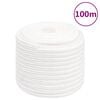 vidaXL Lodn&eacute; lano biele 18 mm 100 m polypropyl&eacute;n