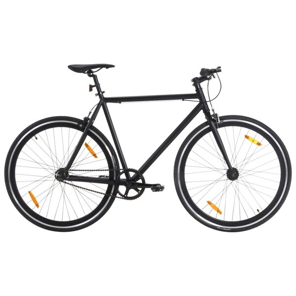 vidaXL Bicykel s pevným prevodom čierny 700c 59 cm