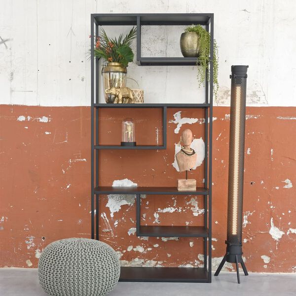 LABEL51 Pletená taburetka bavlnená M olivová