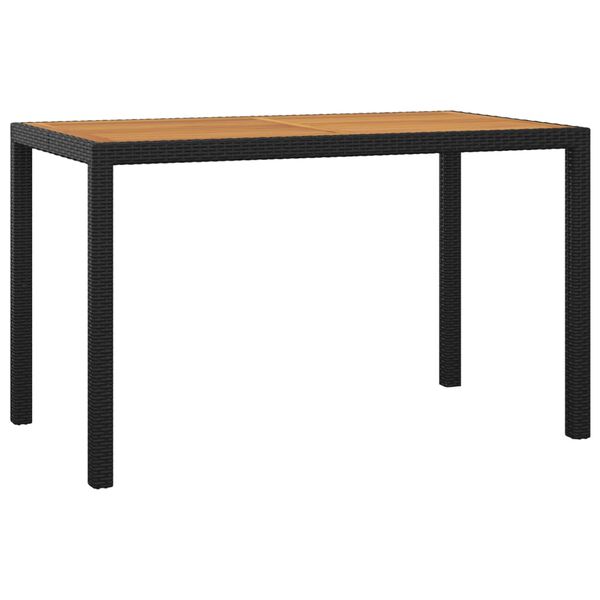 vidaXL 5-dielna z&aacute;hradn&aacute; jed&aacute;lensk&aacute; s&uacute;prava a vank&uacute;&scaron;e čierna polyratan