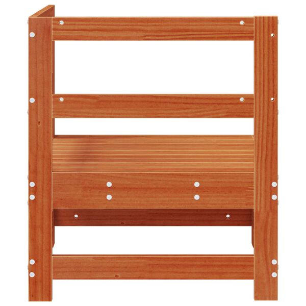 vidaXL Z&aacute;hradn&aacute; rohov&aacute; sedačka Mas&iacute;vna borovica Voskov&aacute; Hned&aacute;