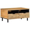 VidaXL Konferenčn&yacute; stol&iacute;k Hned&yacute; 80x54x40 cm Mas&iacute;vne drevo Mango
