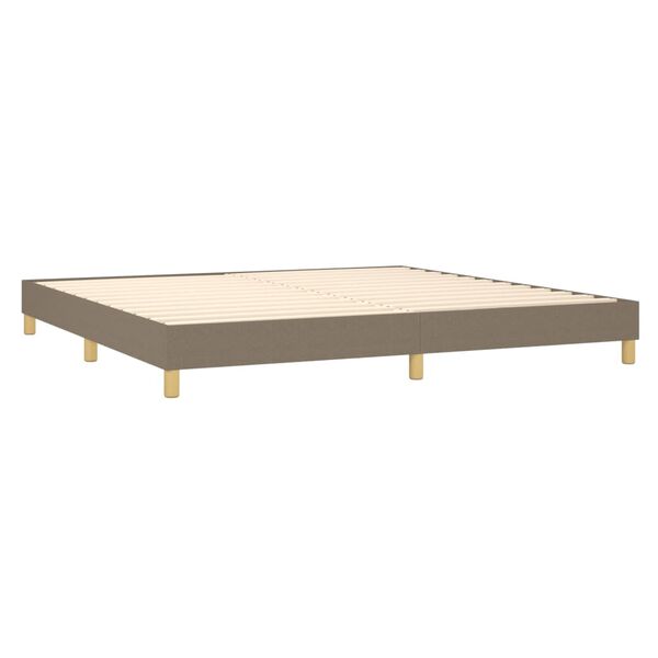 vidaXL Boxspring posteľ s matracom sivohned&yacute; 200x200 cm l&aacute;tka