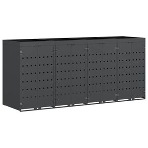 vidaXL &Uacute;ložisko na 4 ko&scaron;e Wheelie Antracit 272 x 77,5 x 121,5 cm