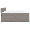 vidaXL Posteľn&yacute; r&aacute;m boxspring s matracom sivohned 180x200 cm l&aacute;tka