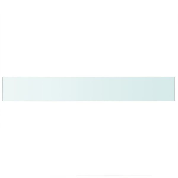 vidaXL Poličky 2 ks panel z priehľadn&eacute;ho skla 90x12 cm