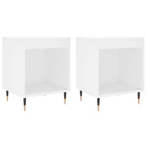 vidaXL Nočn&eacute; stol&iacute;ky 2 ks biele 40x35x50 cm kompozitn&eacute; drevo