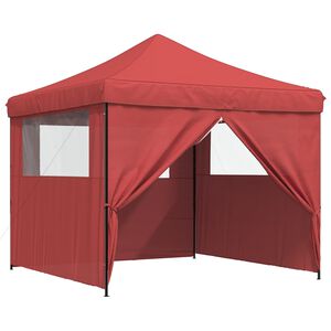 vidaXL P&aacute;rty stan 292 x 292 x 315 cm V&iacute;novo červen&aacute; Oxfordsk&aacute; l&aacute;tka