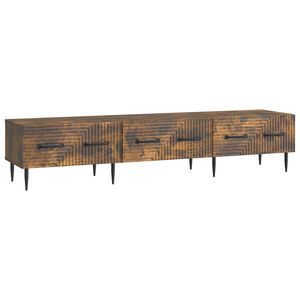 vidaXL TV skrinka Dymov&yacute; dub 147 x 34,5 x 30 cm Kompozitn&eacute; drevo