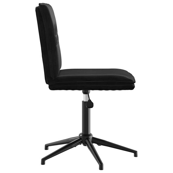 vidaXL Jed&aacute;lensk&aacute; stolička čierna zamatov&aacute;