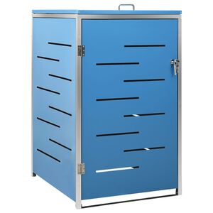 vidaXL Ohrada na 1 odpadkov&yacute; k&ocirc;&scaron; 69x77,5x115 cm nehrdzavej&uacute;ca oceľ