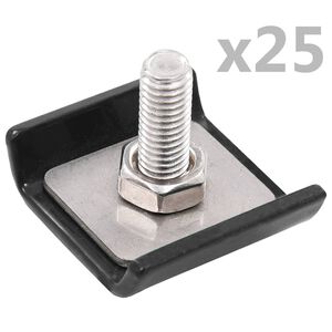 vidaXL Konektor sieťovan&yacute;ch rohož&iacute; 25 s&aacute;d antracitov&yacute;