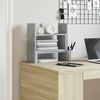 vidaXL Organiz&eacute;r na st&ocirc;l, bet&oacute;novo siv&yacute; 38,5x17x39cm, kompozitn&eacute; drevo
