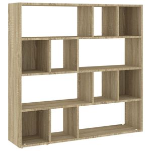 vidaXL Knižnica/deliaca stena dub sonoma 105x24x102 cm