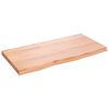 vidaXL K&uacute;peľňov&aacute; doska bledohned&aacute; 80x40x(2-4) cm o&scaron;etren&yacute; mas&iacute;v