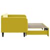 vidaXL Denná posteľ s rozkladacou posteľou žltá 90x200 cm zamat