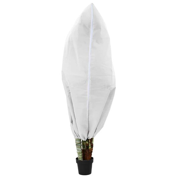 vidaXL Covers na fleece pre ochranu rastlín pred mrazom 5 pcs Biela