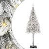 vidaXL Vianočn&yacute; stromček s 300 LED-i Biela 180 cm PE a oceľ
