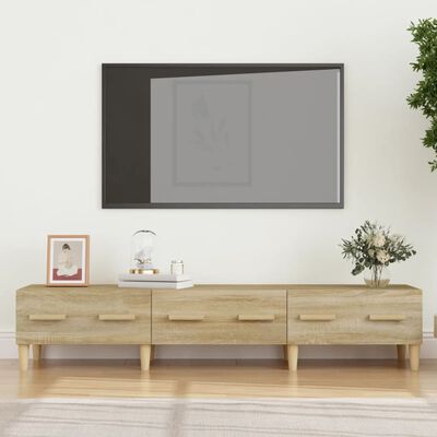 vidaXL TV skrinka vo farbe dubu sonoma 150x34,5x30 cm spracované drevo
