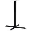 vidaXL Noha pre bistro st&ocirc;l čierna 76x76x107 cm liatina