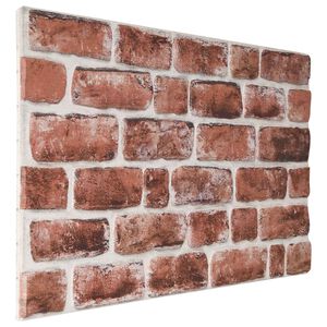 vidaXL N&aacute;stenn&eacute; panely 10 ks 100 x 50 cm Tmavohned&aacute; a biela EPS pena