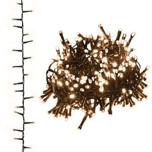 vidaXL Kompaktná LED reťaz, 400 diód, teplá biela 13 m, PVC